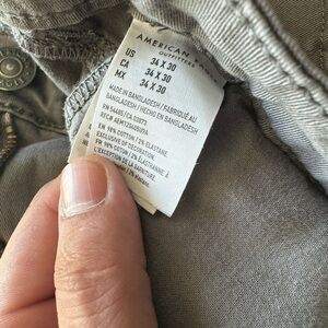 Hollister 34x30 straight leg pants grey